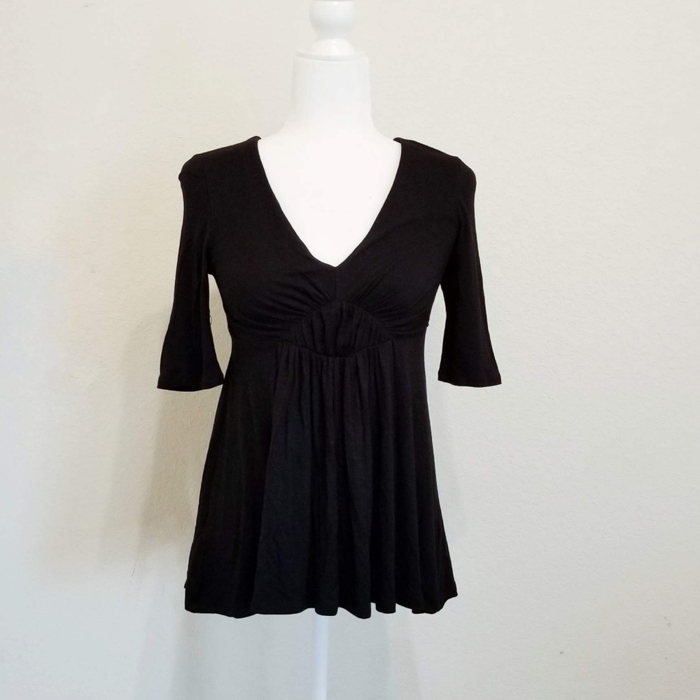 Anthropologie Deletta Empire Swing Pleated Tee XS - Picture 8 of 8
